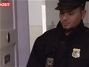 Immigration officer gets humid fuckbox instead of the visa