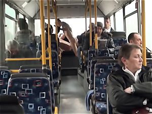 Lindsey Olsen nails her stud on a public bus